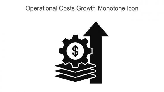 Operational Costs Growth Monotone Icon In Powerpoint Pptx Png And Editable Eps Format