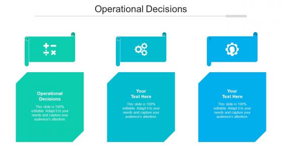 Operational decisions ppt powerpoint presentation file visuals cpb