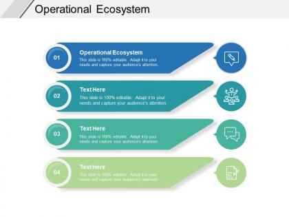 Operational ecosystem ppt powerpoint presentation ideas brochure cpb