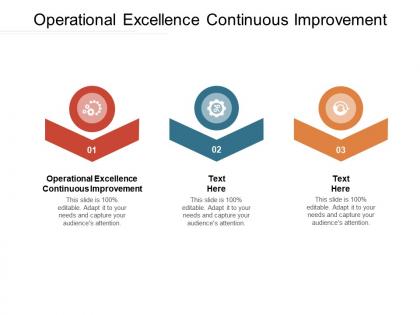 Operational excellence continuous improvement ppt powerpoint presentation infographic template inspiration cpb