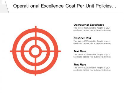 Operational excellence cost per unit how policies extend cpb