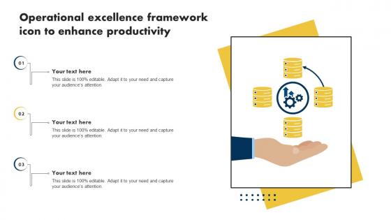 Operational Excellence Framework Icon To Enhance Productivity