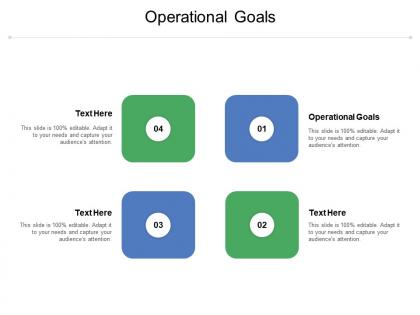 Operational goals ppt powerpoint presentation gallery topics cpb