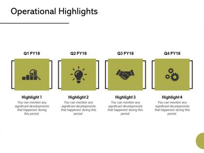 Operational highlights strategy ppt powerpoint presentation styles graphics pictures