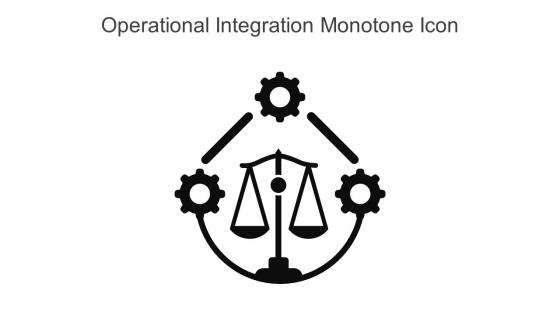 Operational Integration Monotone Icon In Powerpoint Pptx Png And Editable Eps Format