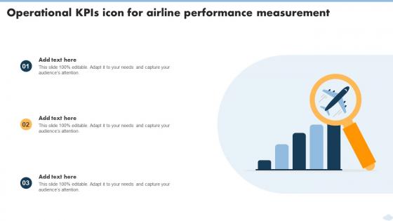Operational KPIs Icon For Airline Performance Measurement