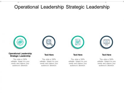 Operational leadership strategic leadership ppt powerpoint presentation slides graphics cpb