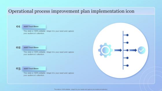 Operational Process Improvement Plan Implementation Icon