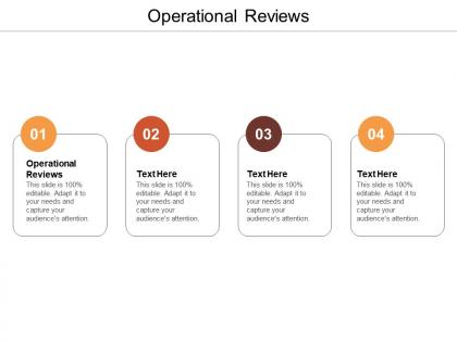 Operational reviews ppt powerpoint presentation pictures icon cpb