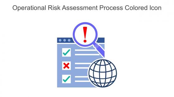 Operational Risk Assessment Process Colored Icon In Powerpoint Pptx Png And Editable Eps Format