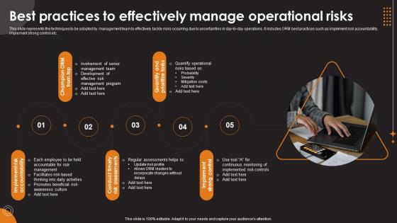 Operational Risk Management Best Practices To Effectively Manage Operational Risks