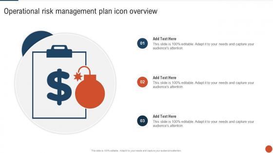 Operational Risk Management Plan Icon Overview