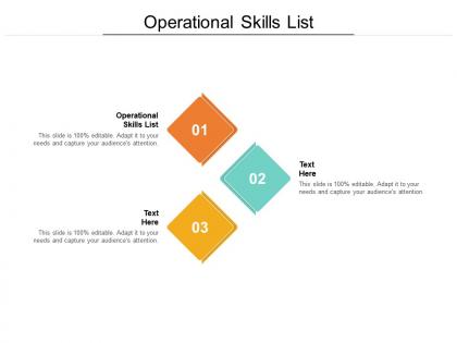 Operational skills list ppt powerpoint presentation model ideas cpb