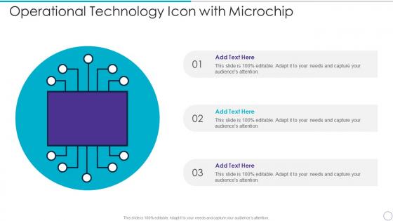 Operational Technology Icon With Microchip