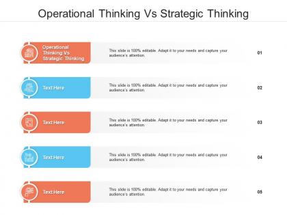 Operational thinking vs strategic thinking ppt powerpoint presentation layouts file formats cpb