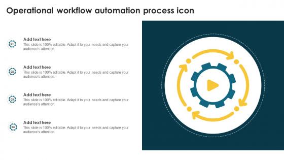 Operational Workflow Automation Process Icon