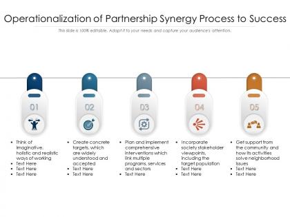 Operationalization of partnership synergy process to success