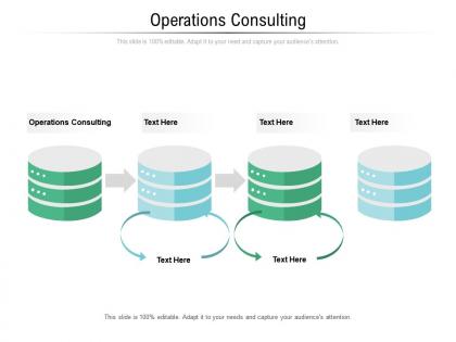 Operations consulting ppt powerpoint presentation infographics graphic images cpb
