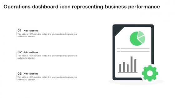 Operations Dashboard Icon Representing Business Performance