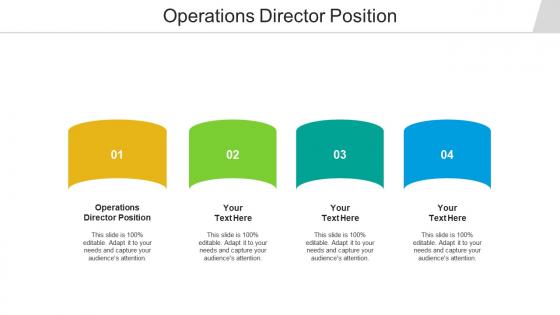 Operations director position ppt powerpoint presentation diagram templates cpb