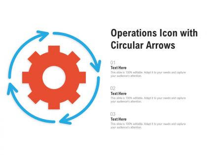 Operations icon with circular arrows