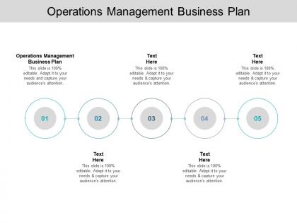 Operations management business plan ppt powerpoint presentation infographic example cpb