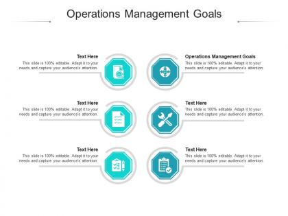 Operations management goals ppt powerpoint presentation outline background images cpb