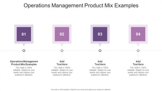 Operations Management Product Mix Examples In Powerpoint And Google Slides Cpb