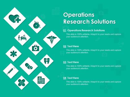 Operations research solutions ppt powerpoint presentation professional example