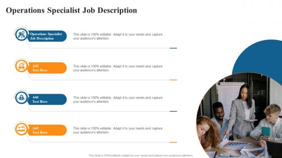 Operations Specialist Job Description In Powerpoint And Google Slides Cpp