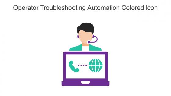 Operator Troubleshooting Automation Colored Icon In Powerpoint Pptx Png And Editable Eps Format