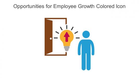 Opportunities For Employee Growth Colored Icon In Powerpoint Pptx Png And Editable Eps Format