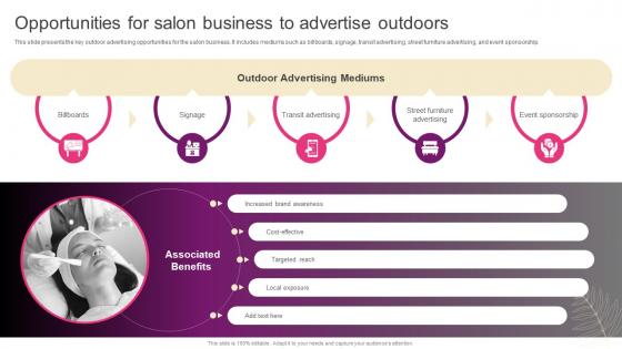 Opportunities For Salon Business To Advertise New Hair And Beauty Salon Marketing Strategy SS