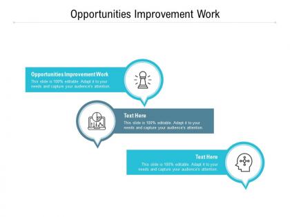 Opportunities improvement work ppt powerpoint presentation pictures mockup cpb