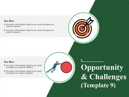 Opportunity and challenges powerpoint slide background image