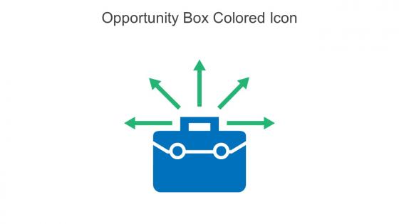 Opportunity Box Colored Icon In Powerpoint Pptx Png And Editable Eps Format