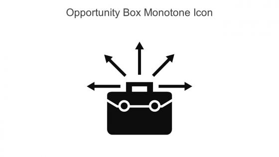 Opportunity Box Monotone Icon In Powerpoint Pptx Png And Editable Eps Format