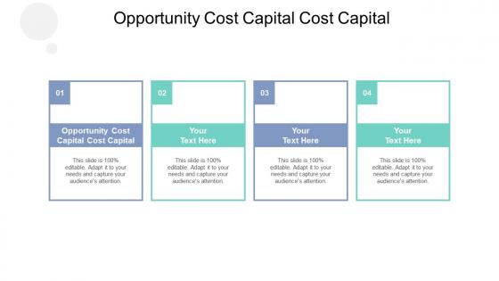 Opportunity cost capital cost capital ppt powerpoint presentation slides graphics cpb