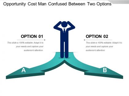 Opportunity cost man confused between two options