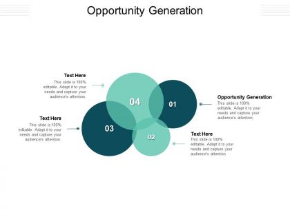 Opportunity generation ppt powerpoint presentation icon summary cpb