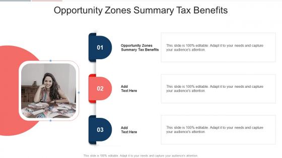 Opportunity Zones Summary Tax Benefits In Powerpoint And Google Slides Cpb