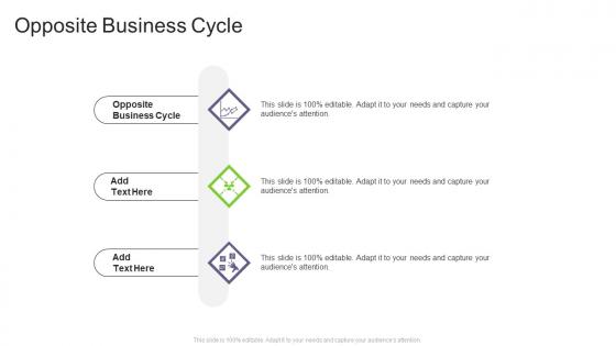 Opposite Business Cycle In Powerpoint And Google Slides Cpb