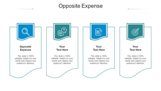 Opposite expense ppt powerpoint presentation infographics sample cpb