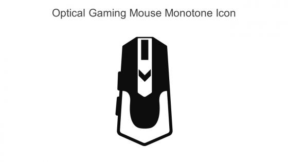 Optical Gaming Mouse Monotone Icon In Powerpoint Pptx Png And Editable Eps Format