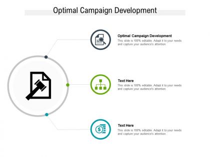Optimal campaign development ppt powerpoint presentation file templates cpb