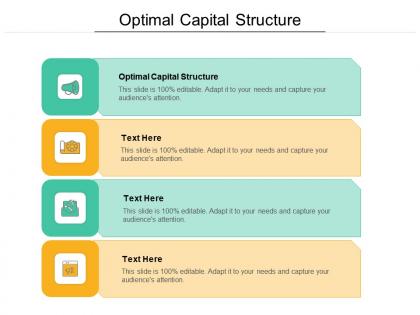 Optimal capital structure ppt powerpoint presentation model background designs cpb