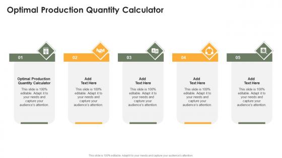 Optimal Production Quantity Calculator In Powerpoint And Google Slides Cpb