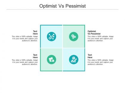 Optimist vs pessimist ppt powerpoint presentation layouts picture cpb