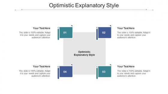 Optimistic explanatory style ppt powerpoint presentation infographics designs cpb
