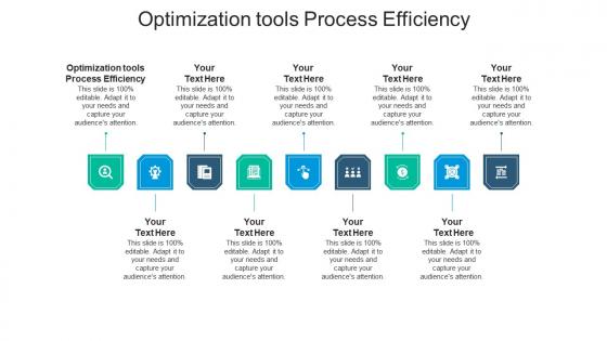 Optimization tools process efficiency ppt powerpoint presentation layouts layouts cpb
